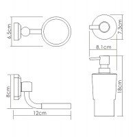 WasserKRAFT Oder K-28199 Дозатор для жидкого мыла подвесной (хром)