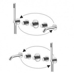 Paffoni Modular Box MDE001CR Термостат для ванны - внешняя часть (хром)