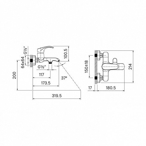 IDDIS Joker JOKSB00i02WA Смеситель для ванны (хром), в магазине ...