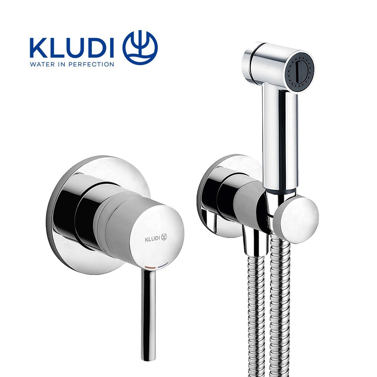 KLUDI Bozz 389980576 - Гигиенический душ в комплекте со смесителем (хром)