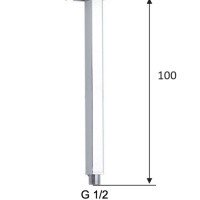 Remer 347S10 Кронштейн для верхнего душа 100 мм (хром)