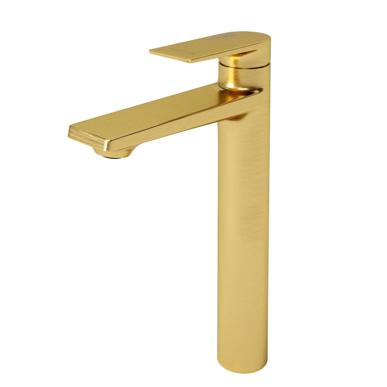 WasserKRAFT Aisch 5503H Высокий смеситель для раковины (золото матовое)