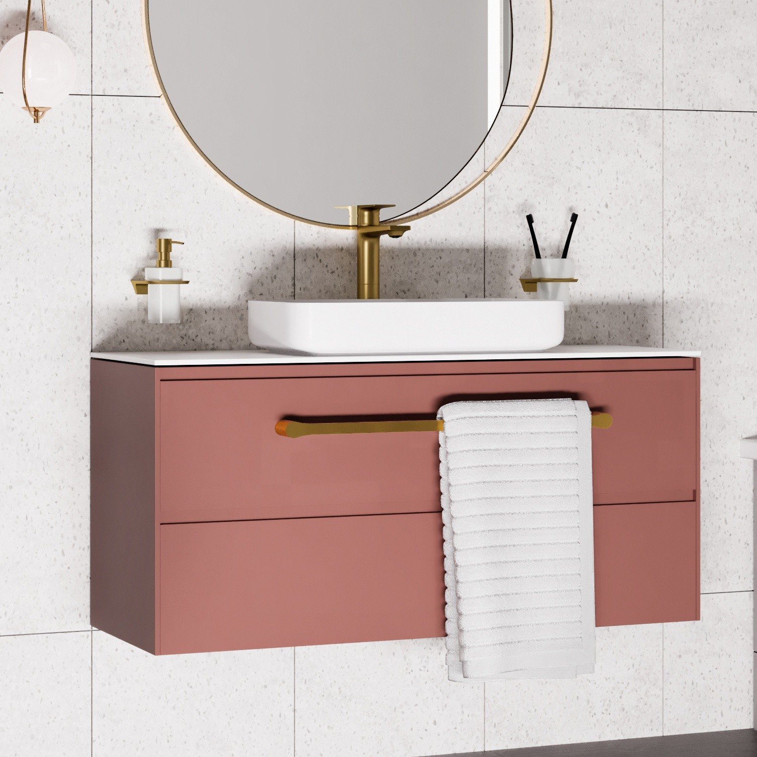 WasserKRAFT Aisch 5503H Высокий смеситель для раковины (золото матовое ...