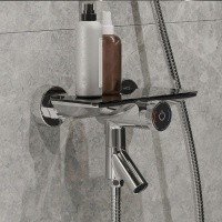 IDDIS Shelfy SHESBBTi02WA Смеситель для ванны с инновационным управлением Push Control (хром | чёрный)