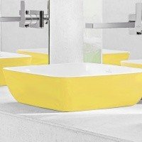 Villeroy Boch Artis 417841BCT4 Раковина накладная для ванной комнаты 41х41 см (цвет lemon).