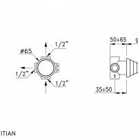 Stella Titian TT 01202 CR00 Переключающий вентиль