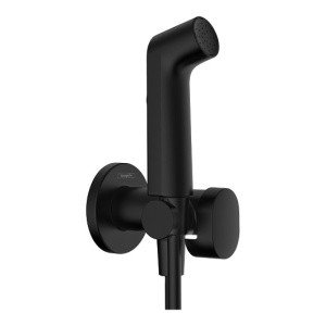 Hansgrohe Bidette S EcoSmart+ 29232670 Гигиенический душ - комплект со смесителем (черный матовый)