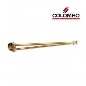 Colombo Design PLUS W4913.OM - Держатель для полотенца 34 см | двойной (золото шлифованное)