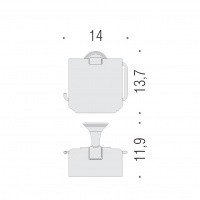 Colombo Design Hermitage B3391 - Держатель для туалетной бумаги | с крышкой (хром)