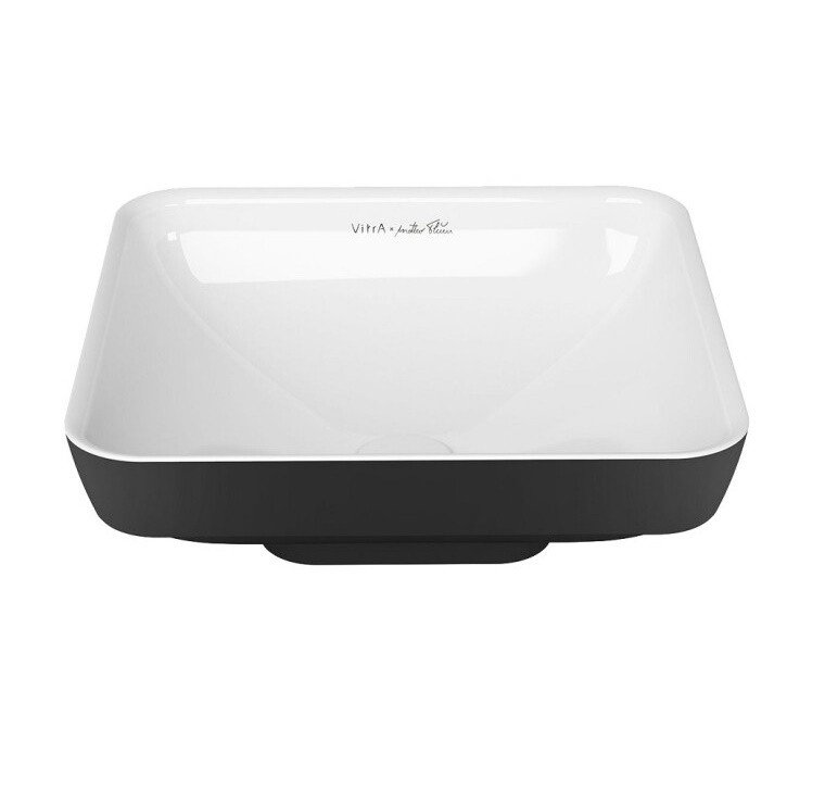 VITRA Water Jewels 4441B097-1747 Раковина накладная 385 мм (черно-белый ...