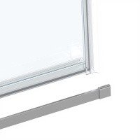 Vincea Сomo Soft VDS-1CS140CL Душевая дверь 1400*1950 мм (профиль хром | витраж прозрачное стекло)