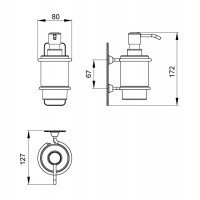 Timo Nelson 160038/02 Дозатор для жидкого мыла (цвет бронза).
