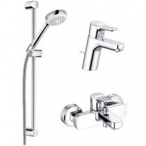 KLUDI Pure & Easy 376850565 Комплект смесителей для ванной комнаты