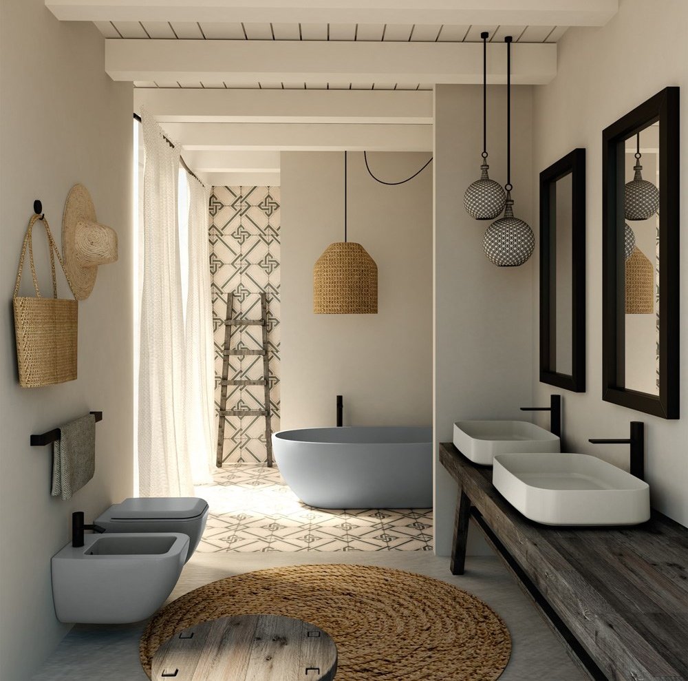 Дизайн ванной в стиле хюгге