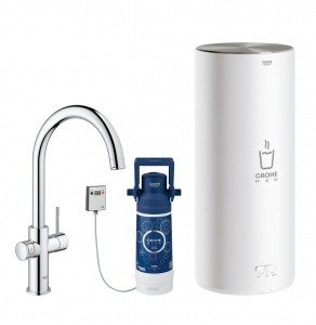 GROHE Red Duo 30079001 Смеситель с фильтром и бойлером для мойки (хром)