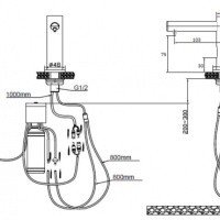 NOFER Automatics 03114.B Автоматический встраиваемый дозатор для жидкого мыла (хром)