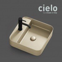 Ceramica CIELO Shui Comfort SHCOLAQF LN - Раковина для ванной комнаты 44*43 см | подвесная - накладная (Lino)