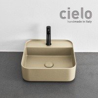 Ceramica CIELO Shui Comfort SHCOLAQF LN - Раковина для ванной комнаты 44*43 см | подвесная - накладная (Lino)