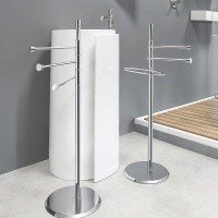 Colombo Design ISOLE B9415 Стойка для ванной комнаты - полотенцедержатель 90 см (хром)