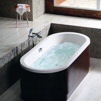 Акриловая ванна ALPEN Viva OW 175 79939, гарантия 10 лет, овальная форма, объём 235 литров, цвет - euro white (европейский белый)