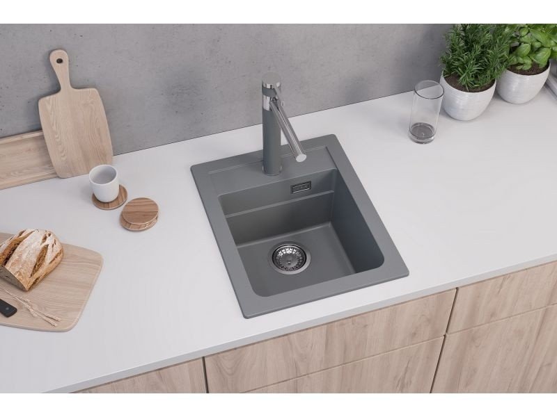Alveus Atrox 1139770 Мойка для кухни 40*50 см (серый), купить в ...
