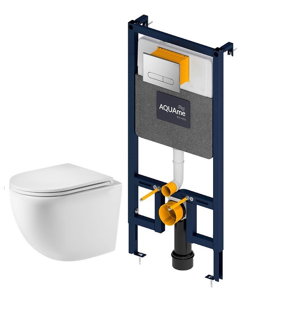 AQUAme AQM42002MW Система инсталляции в комплекте с подвесным унитазом ...