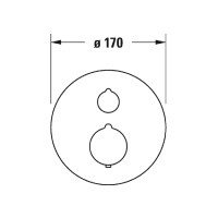 Duravit C.1 C14200014010 Термостатический смеситель для ванны - внешняя часть (хром)