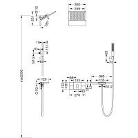 Vincea Futura VSFW-2F11TCH Душевая система - комплект с термостатическим смесителем (хром)