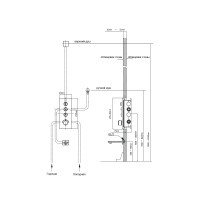 Vincea Inspire VSFW-433TI1RGM Душевая система - комплект с термостатическим смесителем (вороненая сталь)