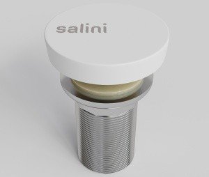 Salini 16232WM Донный клапан | сливной гарнитур для раковины - Сlick-Сlack (белый матовый)