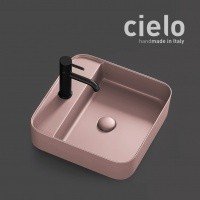 Ceramica CIELO Shui Comfort SHCOLAQF CP - Раковина для ванной комнаты 44*43 см | подвесная - накладная (Cipria)