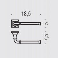 Colombo Design PORTOFINO B3208DX - Держатель для туалетной бумаги (хром)