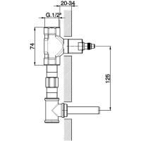 Cisal ZA00350004 Внутренний механизм смесителя для раковины