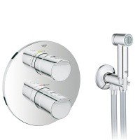 Гигиенический душ с термостатом Grohe 1935426329 встраиваемый комплект, купить со скидкой в магазине Santehmag.ru
Комплектация: 26329000, 35500000, 19354000.