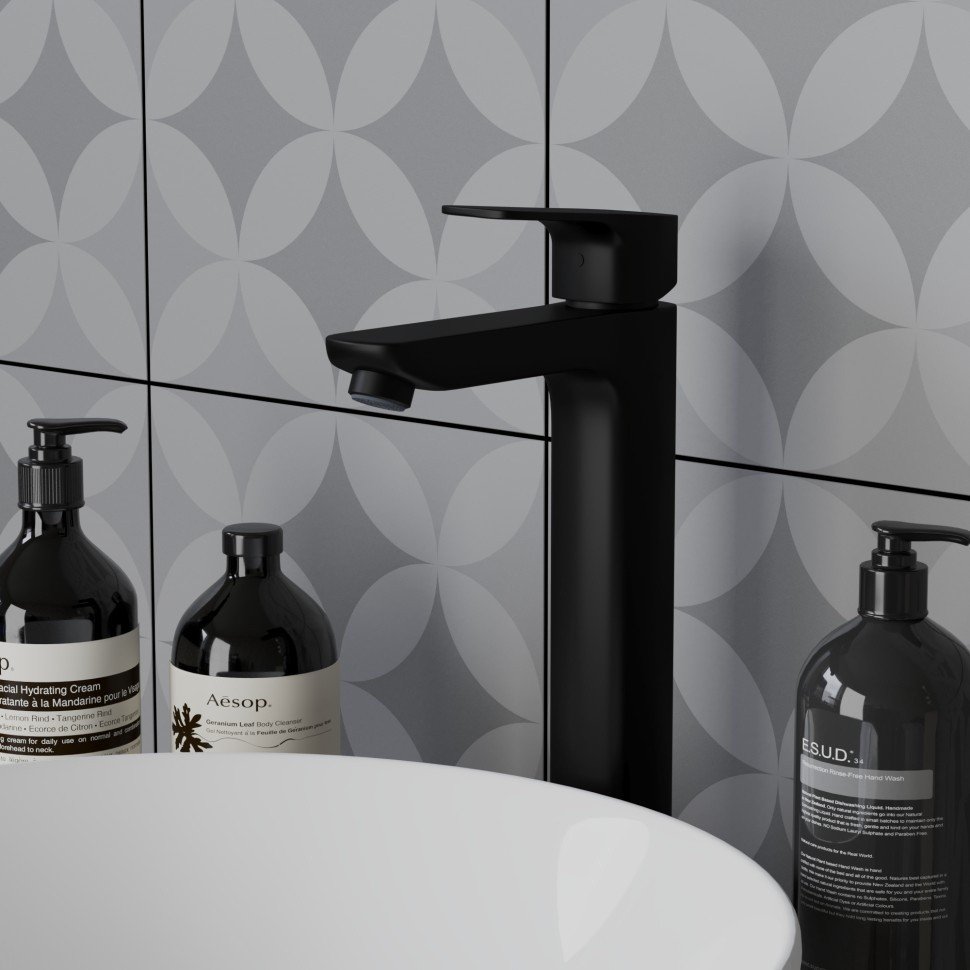 PAINI Viva Style P4YO205LL Смеситель для раковины высокий (черный ...