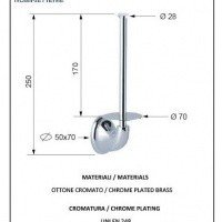 REMER Серия 900 NV62CR Держатель для запасного рулона туалетной бумаги (хром)