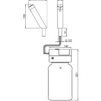 NOFER Automatics 03312.B Автоматический встраиваемый дозатор для жидкого мыла (хром)