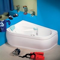 Акриловая ванна ALPEN Xcenta 170 L xcental, гарантия 10 лет, асимметричная форма, объём 225 литров, цвет - euro white (европейский белый)