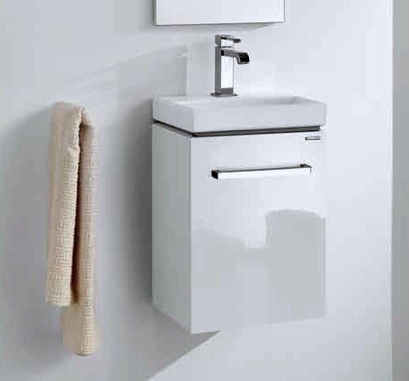 Berloni Bagno Fusion FUBS01T Тумба с керамической раковиной на 35 см, в ...