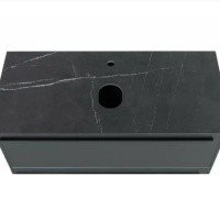 La Fenice Granite FNC-03-VS03-90 Столешница на тумбу для раковины 90*49 см (черный мрамор)