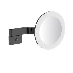 Timo Petruma 15276/03 Зеркало косметическое подвесное | с LED-подсветкой (чёрный матовый)