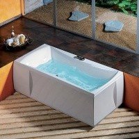 Акриловая ванна ALPEN Alia 180 34119, гарантия 10 лет, прямоугольная форма, объём 245 литров, цвет - euro white (европейский белый)