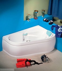 Акриловая ванна ALPEN Xcenta 170 R xcentar, цвет - euro white (европейский белый)