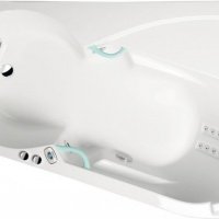 Акриловая ванна ALPEN Xcenta 170 R xcentar, гарантия 10 лет, асимметричная форма, объём 225 литров, цвет - euro white (европейский белый)