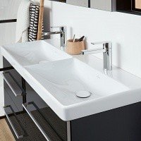 Villeroy Boch Avento 4A23CG01 Раковина двойная для ванной на 120 см (цвет альпийский белый).