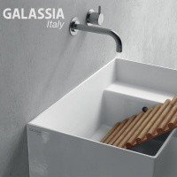 Galassia Meg11 5484 Универсальная раковина 60*38 см (белая глянцевая), подходит для стирки и  хозяйственных нужд