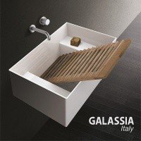 Galassia Meg11 5484 Универсальная раковина 60*38 см (белая глянцевая), подходит для стирки и  хозяйственных нужд