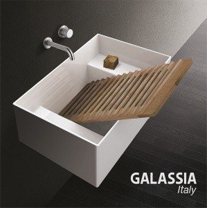 Galassia Meg11 5484 Универсальная раковина 60*38 см (белая глянцевая)