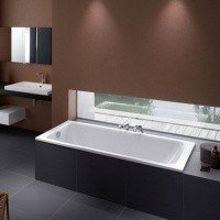 BETTE Select 3413-000 PLUS Ванна стальная с шумоизоляцией встраиваемая 180*80*42 см (белый)