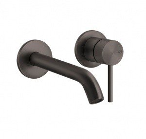 Gessi 316 FLESSA 54086.707 Настенный смеситель для раковины - внешняя часть (чёрный шлифованный хром)
